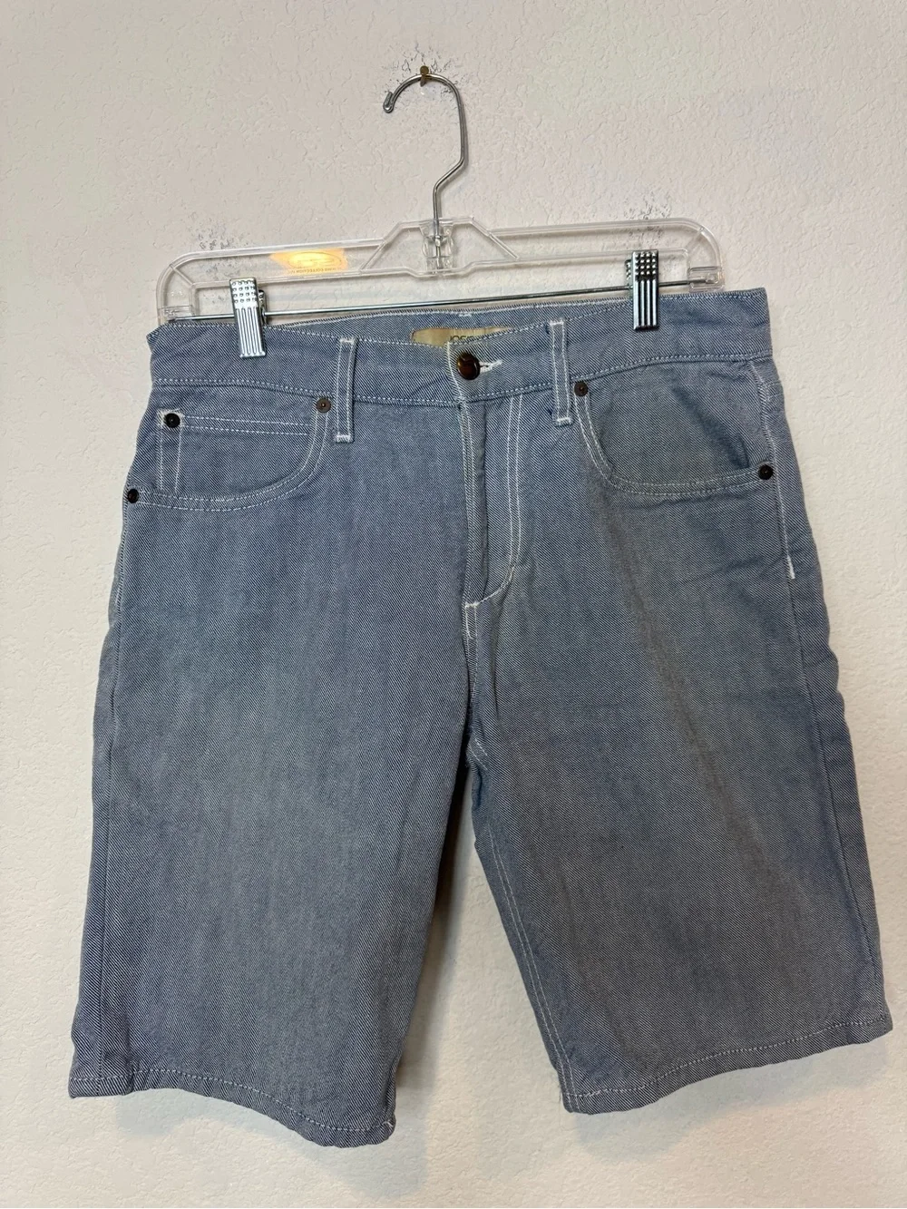 Joe's Jeans Daire Light Blue Denim Shorts Pinstripe 100% Cotton Casual Men’s 29